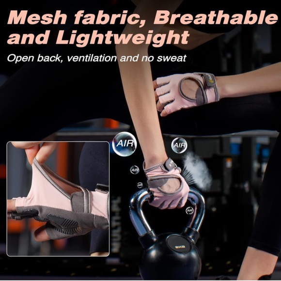 Workout Gloves for Women Men, Lightweight Weight Lifting - Picture 4 of 11